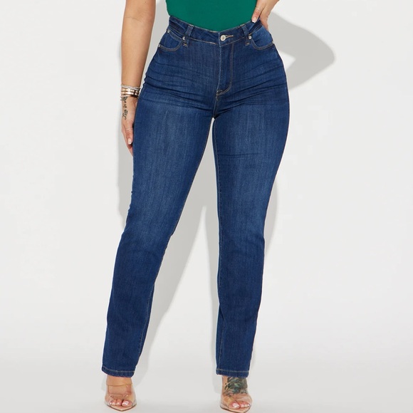 Fashion Nova Denim - Brand New With Tags Fashion Nova Booty Lifting Mom Jeans - Dark Wash - Size 7